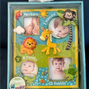 Colorful Baby Photo Frame with Animal Design